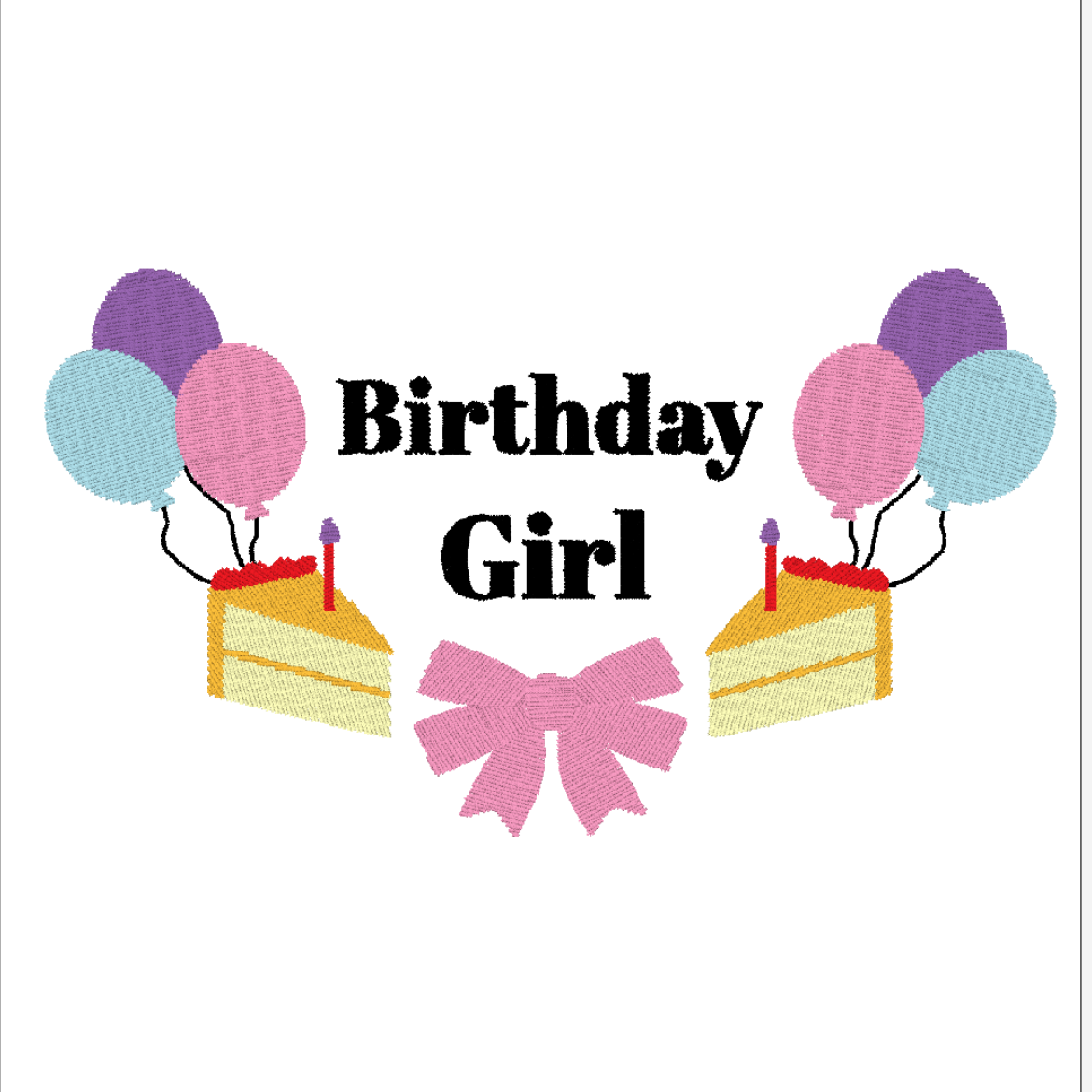Frill Baby Bib - birthday girl
