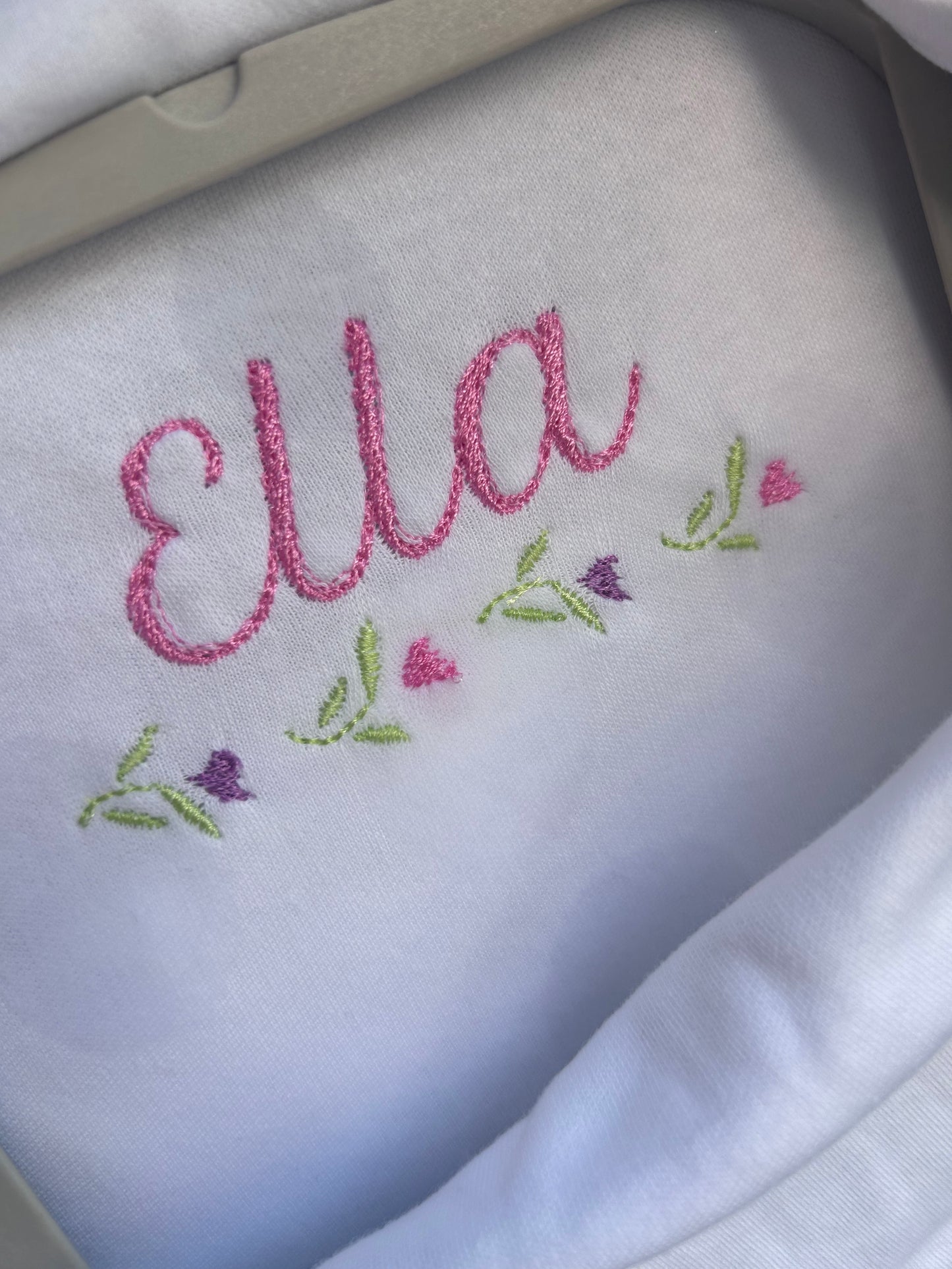 Girls vests - personalised with a name and any small design
