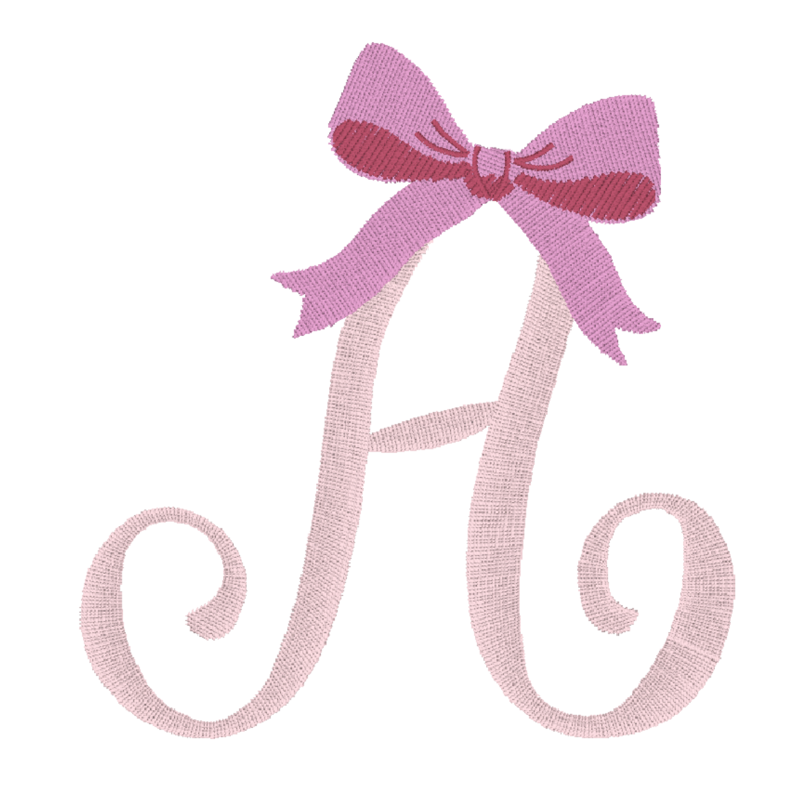 Frill Baby Bib - initial (cherry or bow design)