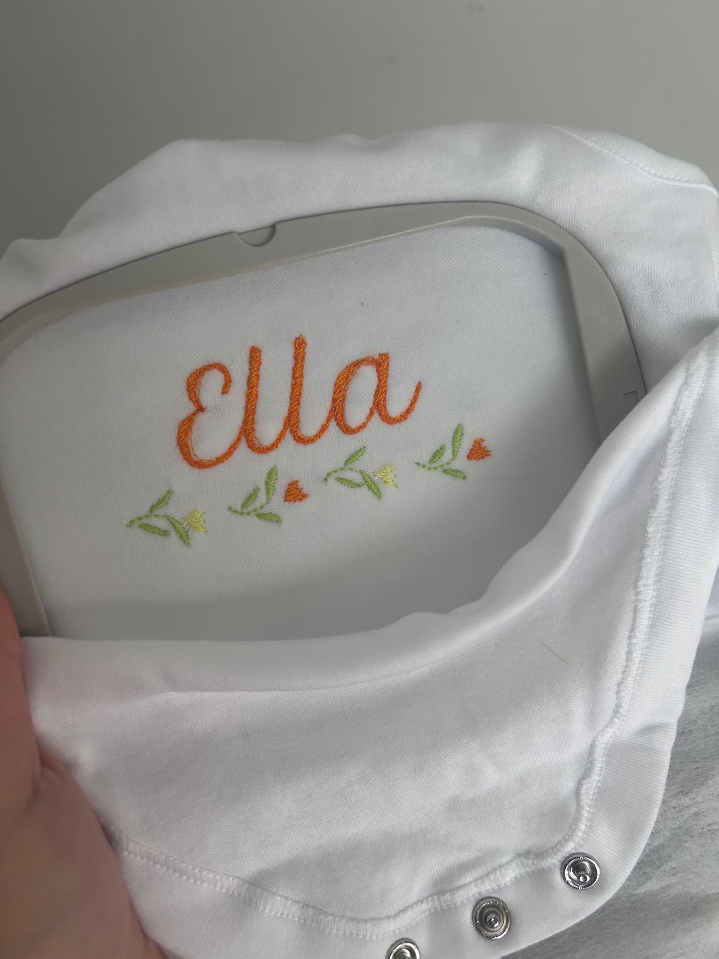 Girls vests - personalised with a name and any small design
